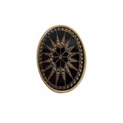 Oval Starburst Black & Gold Peggy Goodman sold at Aqualta 2