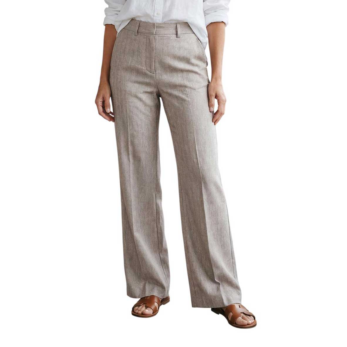 Palazzo Pants Light Brown Goodmatch sold at Aqualta
