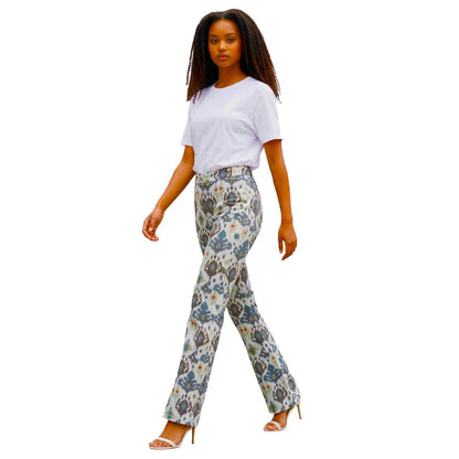 Back picture of our Palazzo Pants Rayon Floral Pattern Deluxe sold at Aqualta 4