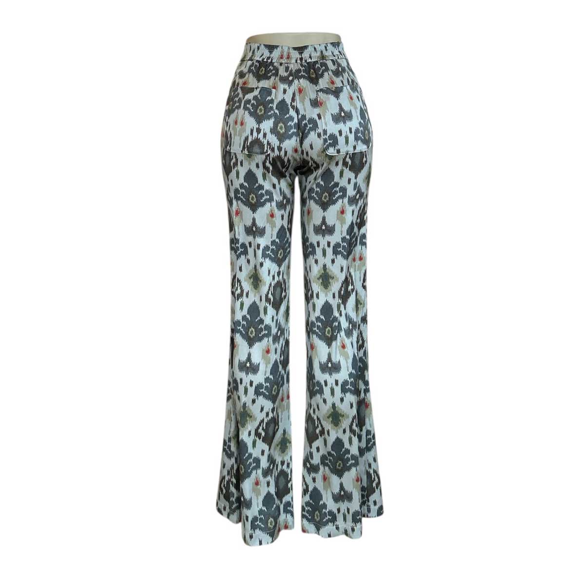 Back picture of our Palazzo Pants Rayon Floral Pattern Deluxe sold at Aqualta