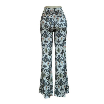 Back picture of our Palazzo Pants Rayon Floral Pattern Deluxe sold at Aqualta