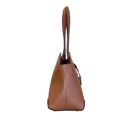 Rectangular leather Satchel Bag Cognac Biagini sold at Aqualta 2