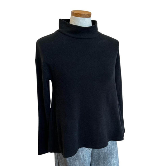 Ring Neck Sweater Black - AQUALTA
