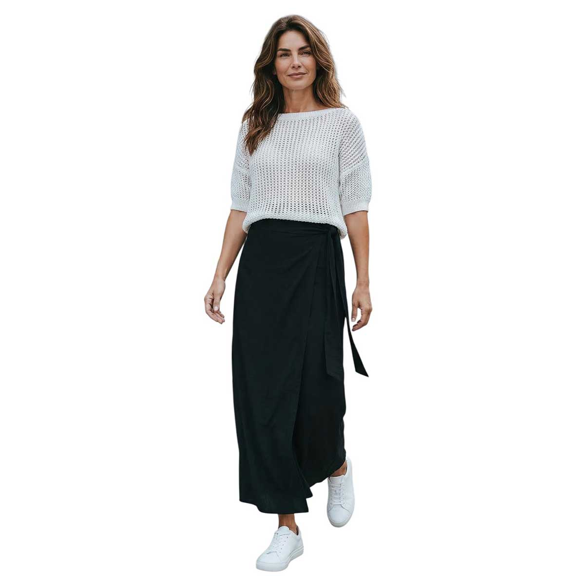 Round Neck with Short Sleeves Lame' Knit Top Rocco Ragni sold at Aqualta 3