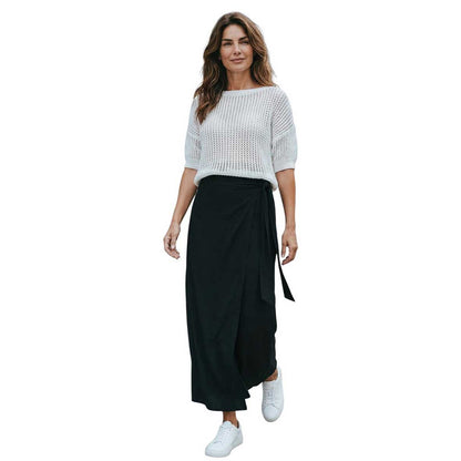 Round Neck with Short Sleeves Lame' Knit Top Rocco Ragni sold at Aqualta 3
