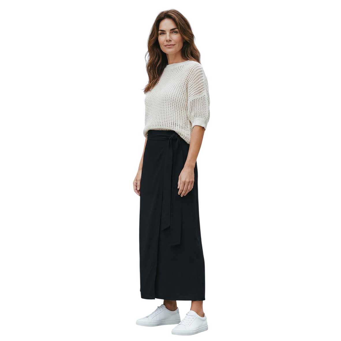Round Neck with Short Sleeves Lame' Knit Top Rocco Ragni sold at Aqualta 3