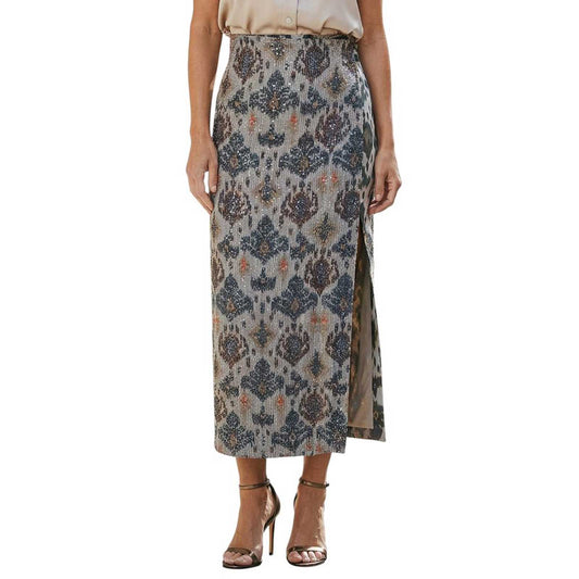 Sequin Floral motif Wrap Skirt Deluxe sold at Aqualta 8