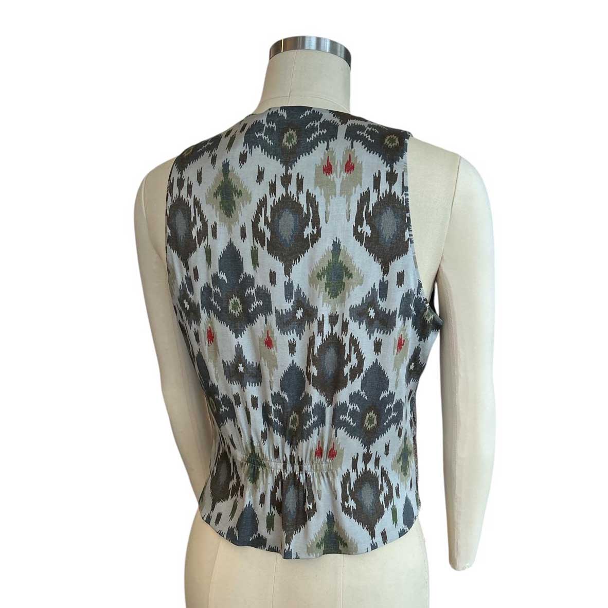 Sequin Floral motif vest Deluxe sold at Aqualta 2