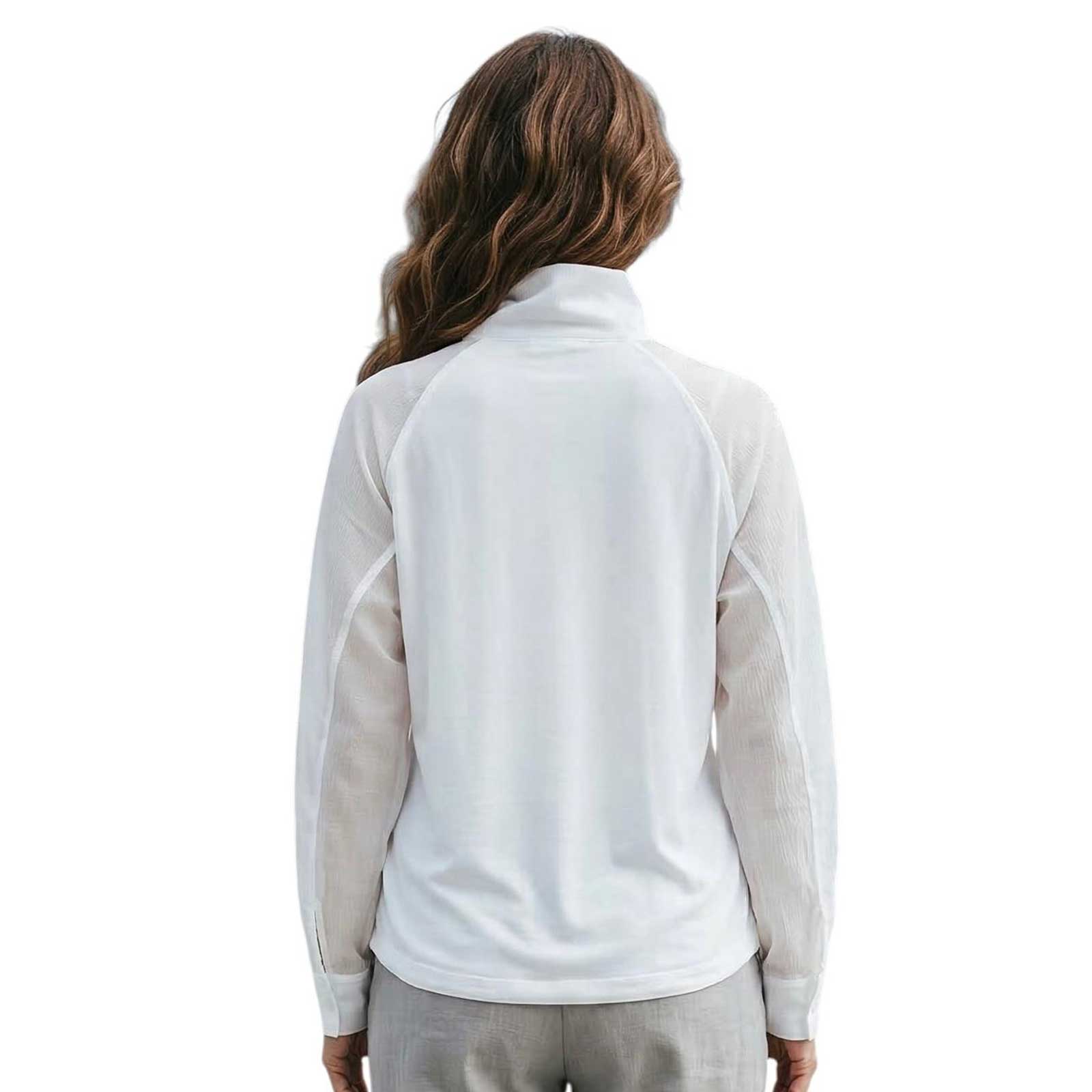 Sheer White Zipper Jacket Rocco Ragni sold at Aqualta 2