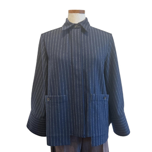 Shirt Jacket Navy stripes Academia Sold at Aqualta
