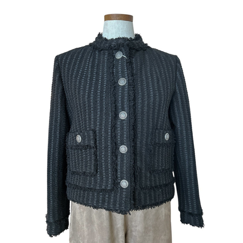 Front Short Jacket Chili Black for Women Sold at Aqualta