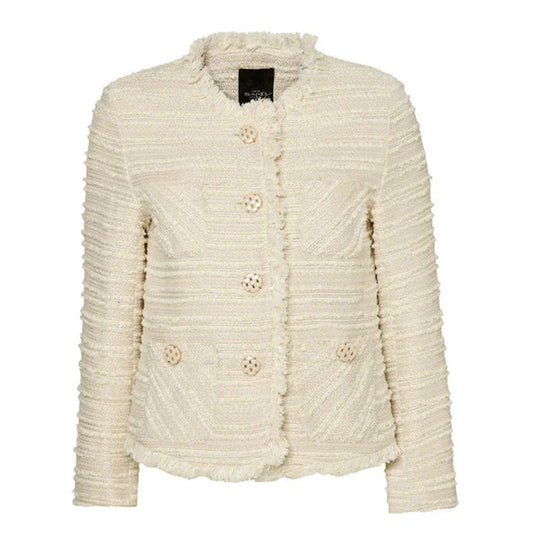 Short Jacket Florina Cream Sand Sold at Aqualta