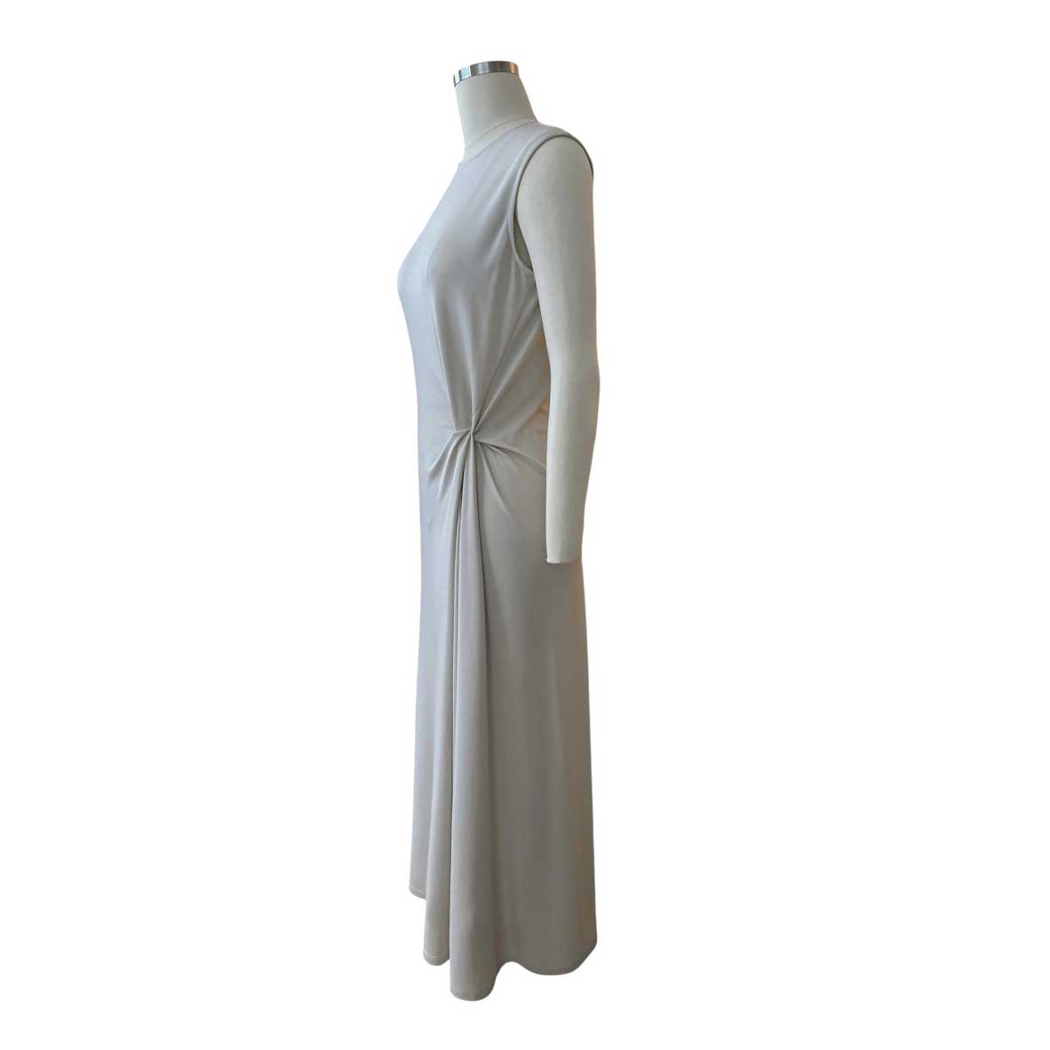 Sleeveless Midi Dress Cream Rocco Ragni sold at Aqualta