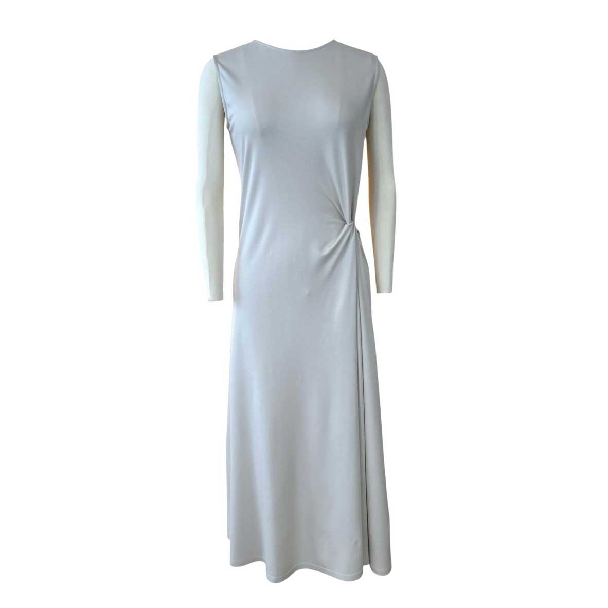 Sleeveless Midi Dress Cream Rocco Ragni sold at Aqualta