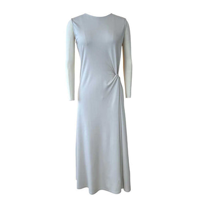 Sleeveless Midi Dress Cream Rocco Ragni sold at Aqualta