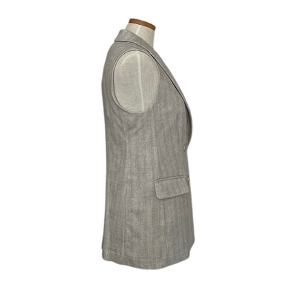Check our Gorgeous Sleeveless Jersey Jacket White Herringbone Goodmatch Collection Made In Italy At Aqualta 2