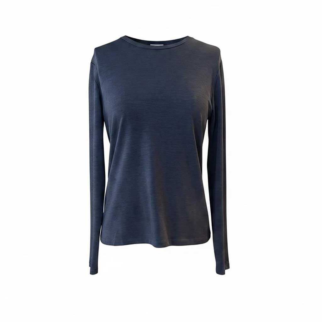 Goodmatch women’s essential long sleeve top in blue available at Aqualta