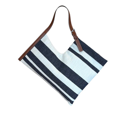 Small Aria Bag wide stripes Biagini sold at Aqualta