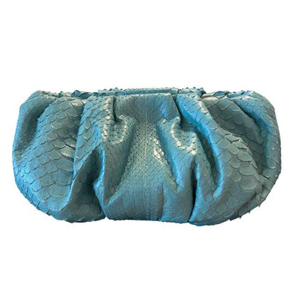 Small Clutch Python Turquoise Biagini sold at Aqualta