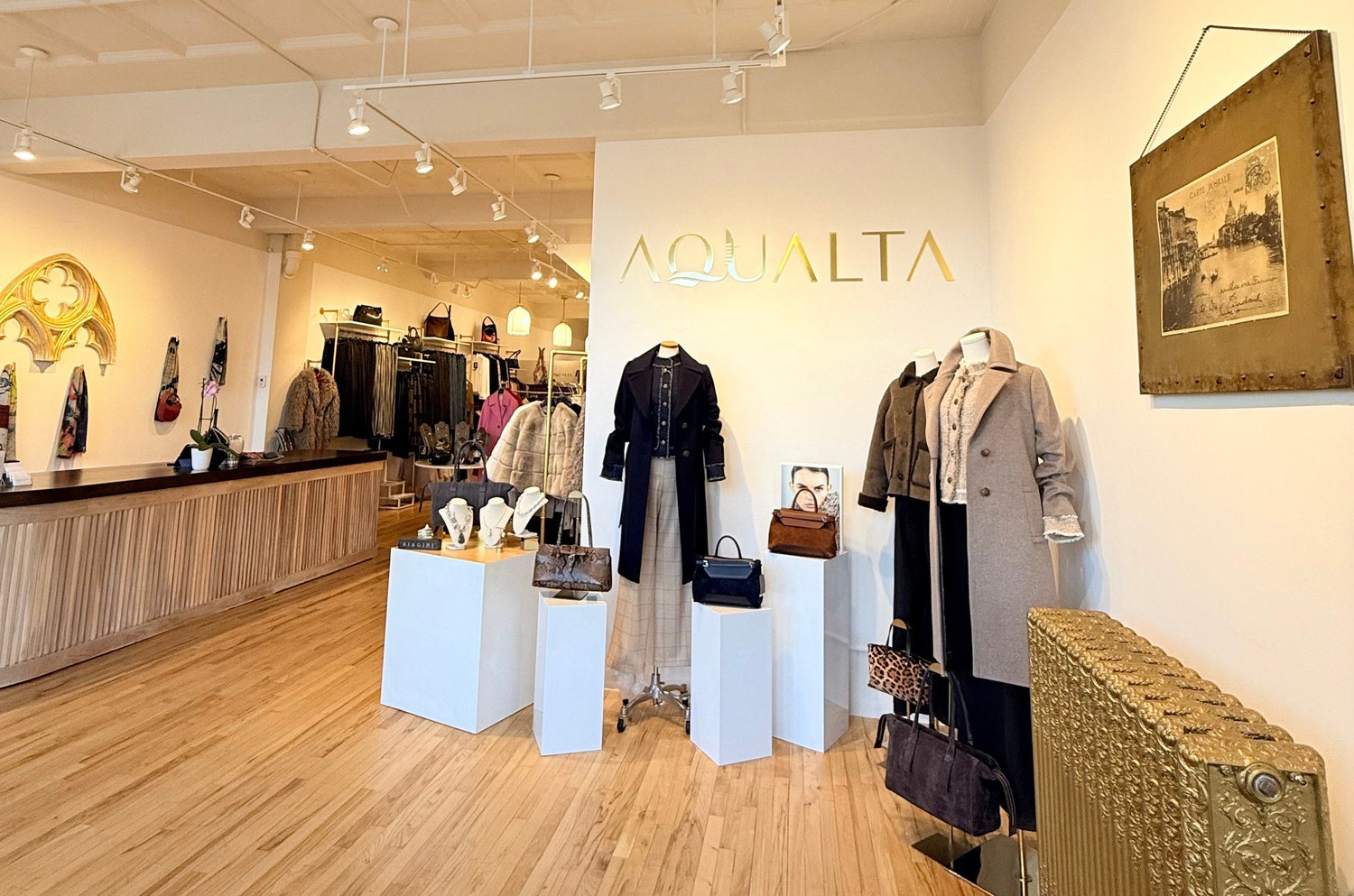 AqualtaWear is a curated women’s boutique offering premium fashion, designer accessories, and a personalized shopping experience in Winnetka
