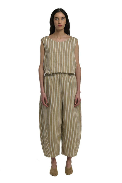 Barrel Cut Pants Stripes - AQUALTA