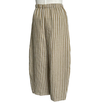 Barrel Cut Pants Stripes - AQUALTA
