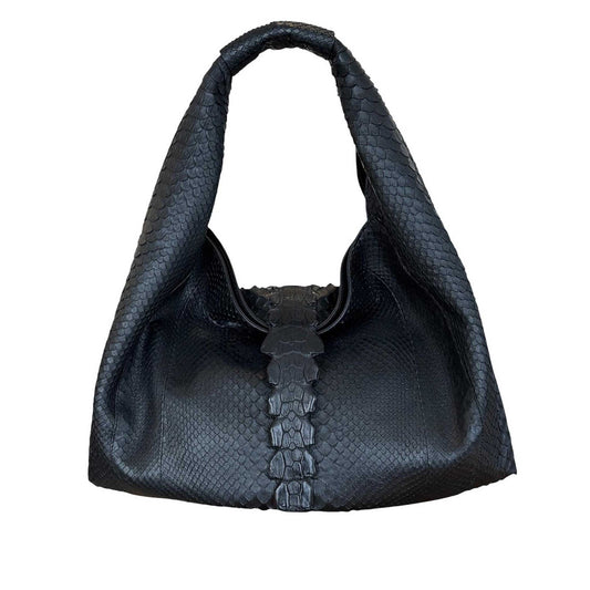 Black Shoulder Bag Legend Python Biagini for women sold at Aqualta 3