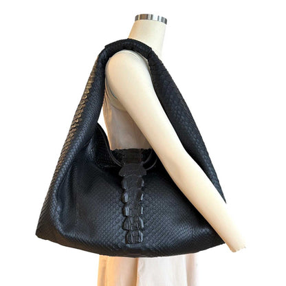 Black Shoulder Bag Legend Python Biagini for women sold at Aqualta 2