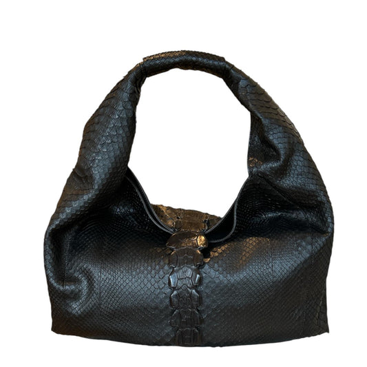 Black Shoulder Bag Legend Python Biagini for women sold at Aqualta