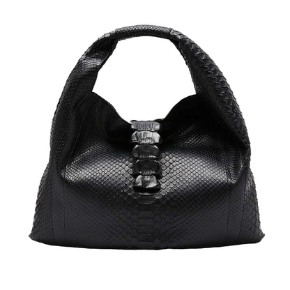 Black Shoulder Bag Legend Python Biagini for women sold at Aqualta 3