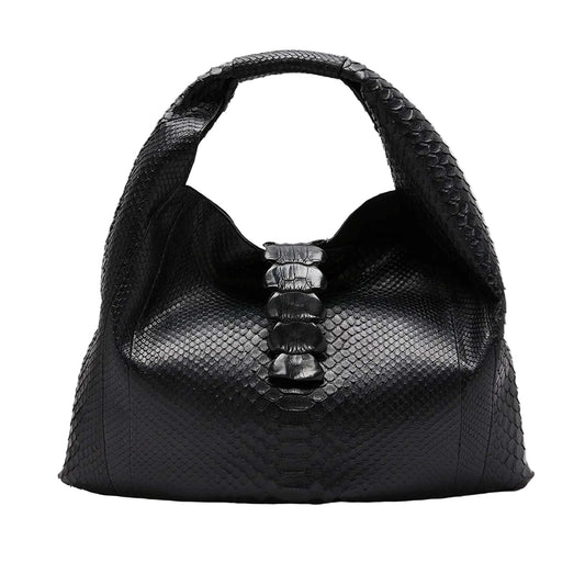 Black Shoulder Bag Legend Python Biagini for women sold at Aqualta 3