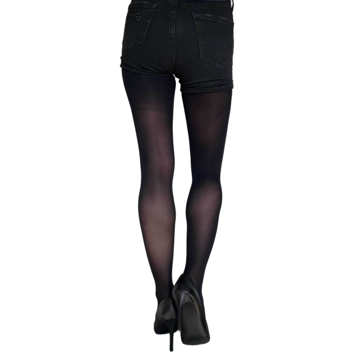 Black Opaque Tights - AQUALTA