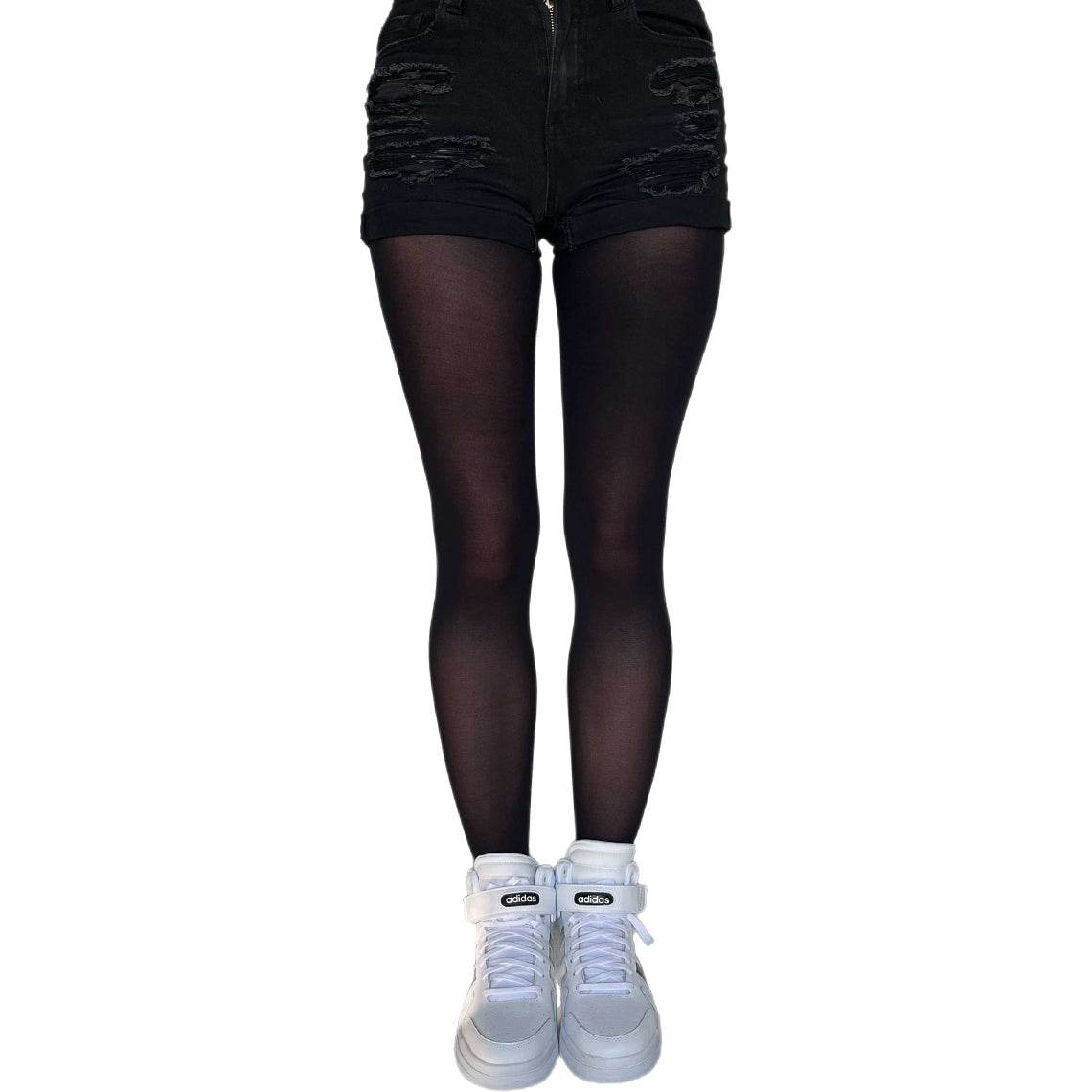 Black Opaque Tights - AQUALTA