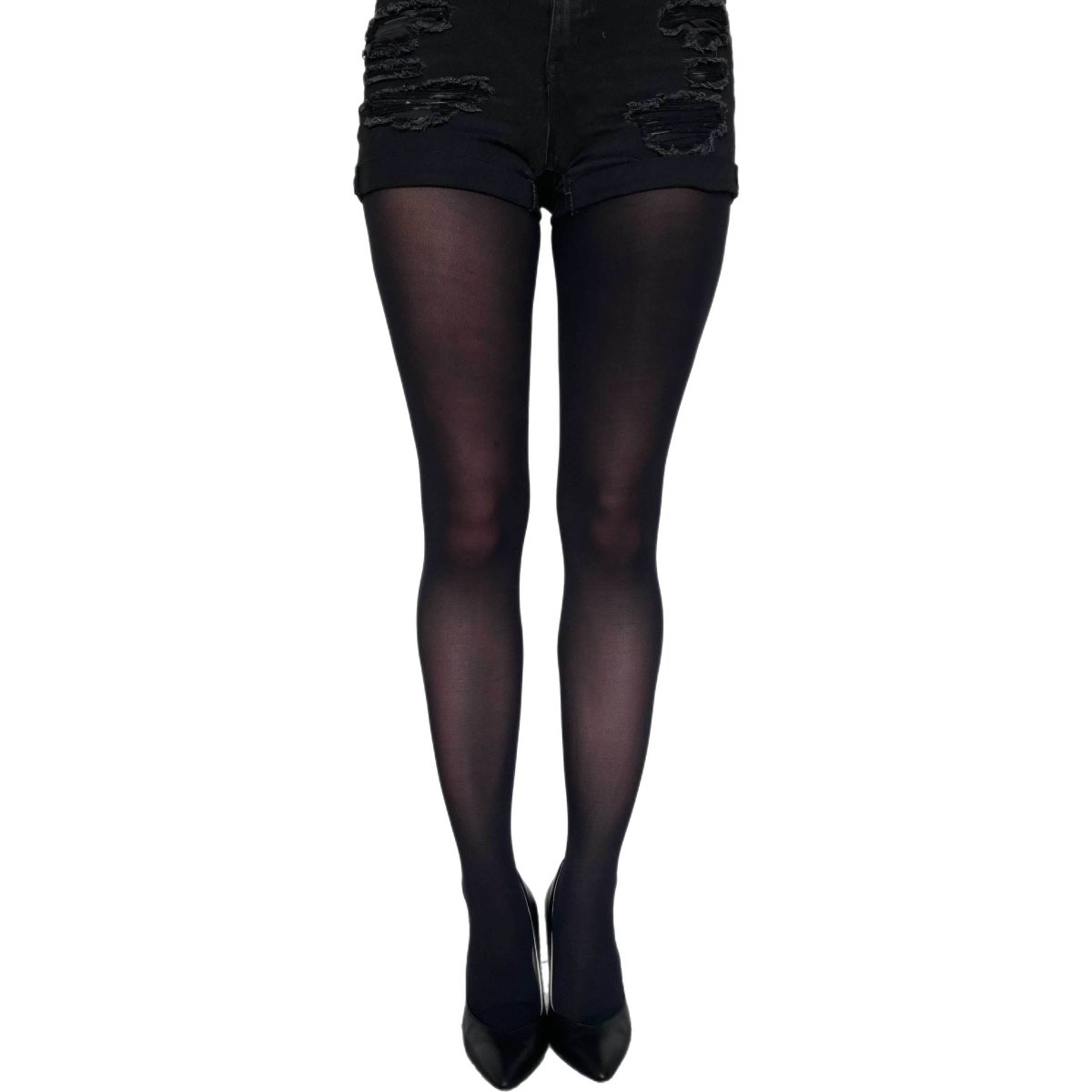 Black Opaque Tights - AQUALTA
