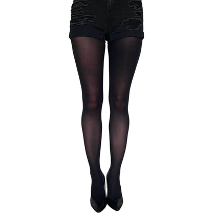 Black Opaque Tights - AQUALTA