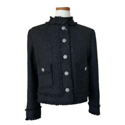 Black Tweed Short Jacket - AQUALTA
