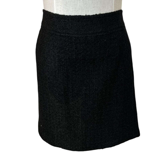 Black Tweed Short Skirt - AQUALTA