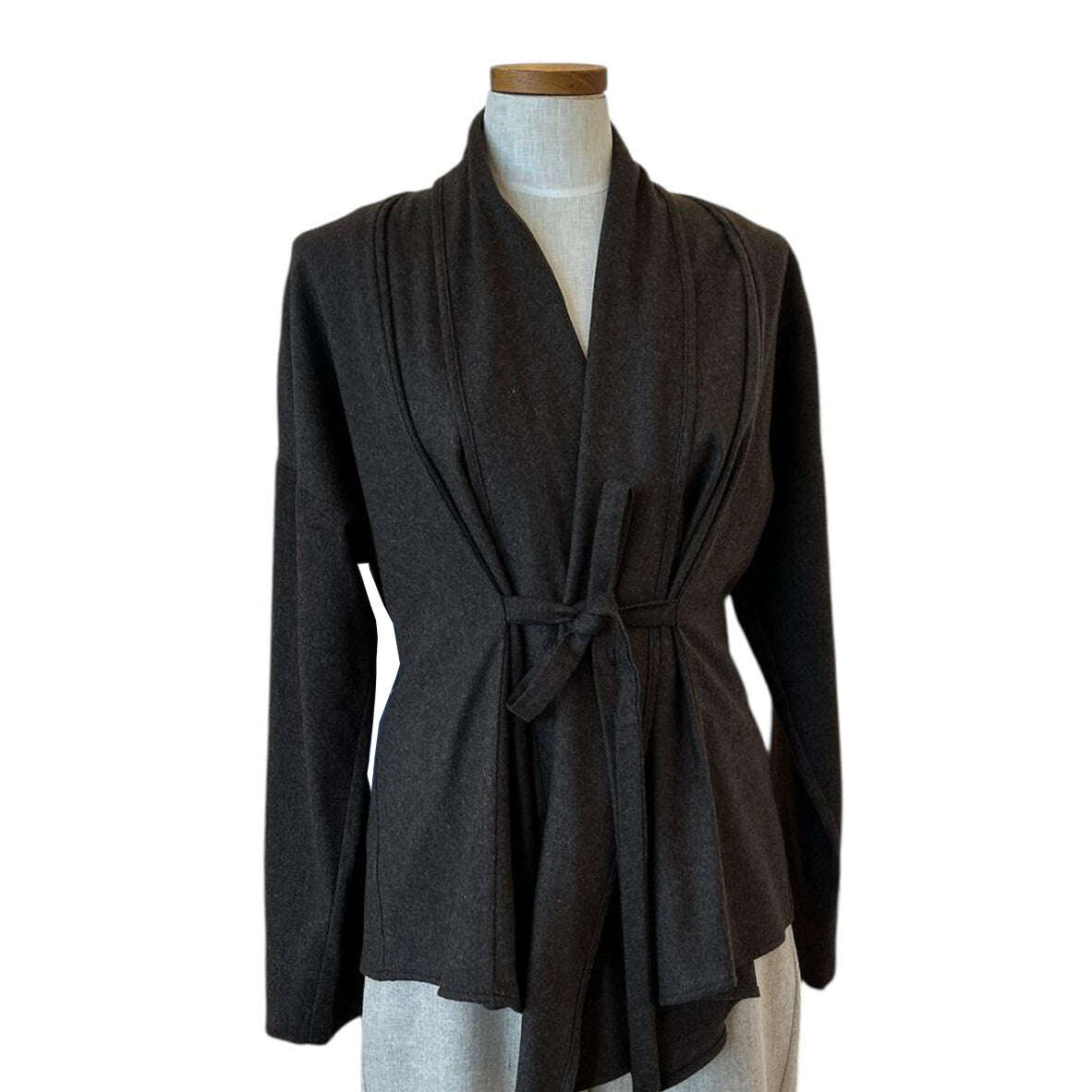 Blouse Jacket with Laces Chocolate - AQUALTA