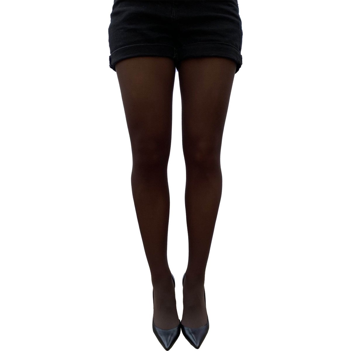 Brown Opaque Tights - AQUALTA