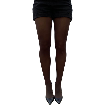 Brown Opaque Tights - AQUALTA