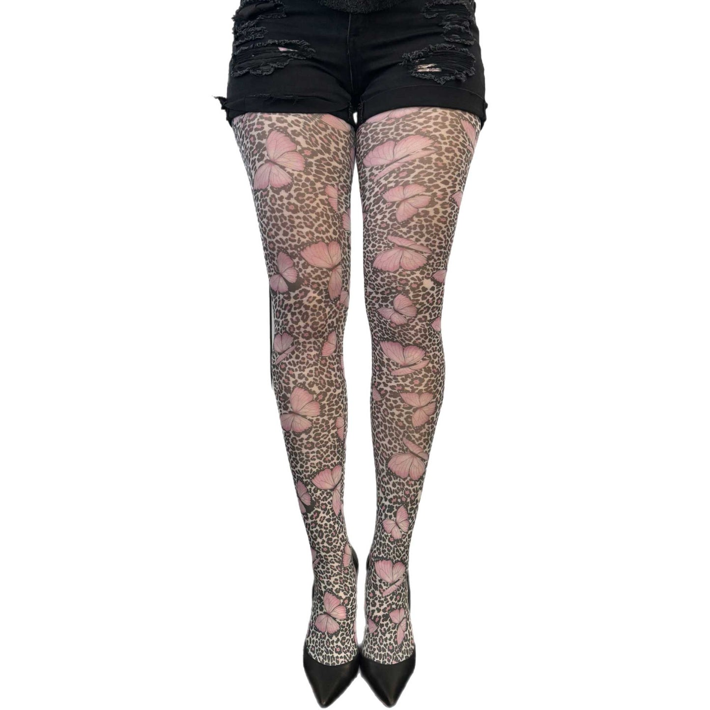 Check out our Leopard Butterfly Patterned Printed Tights For Women Malka Chic available at Aqualta 2