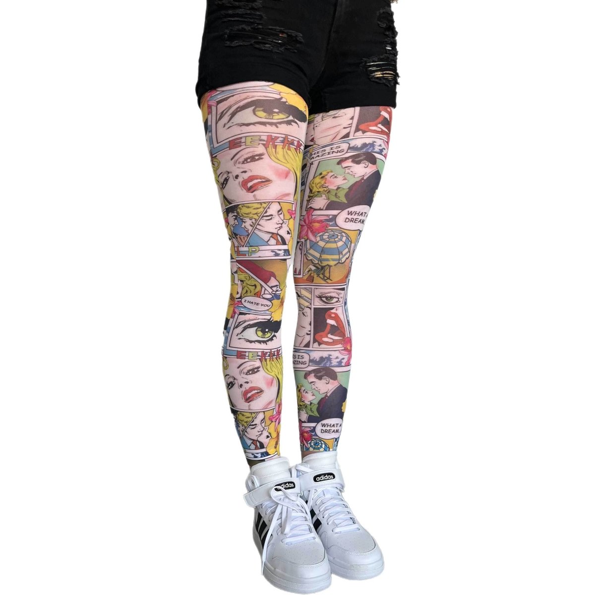 Comics Patterned Tights - AQUALTA