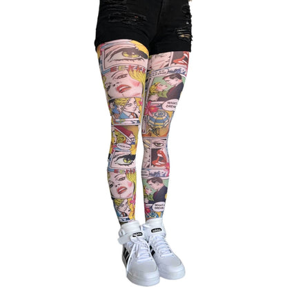 Comics Patterned Tights - AQUALTA