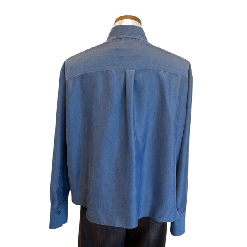 Cropped Blue Shirt - AQUALTA