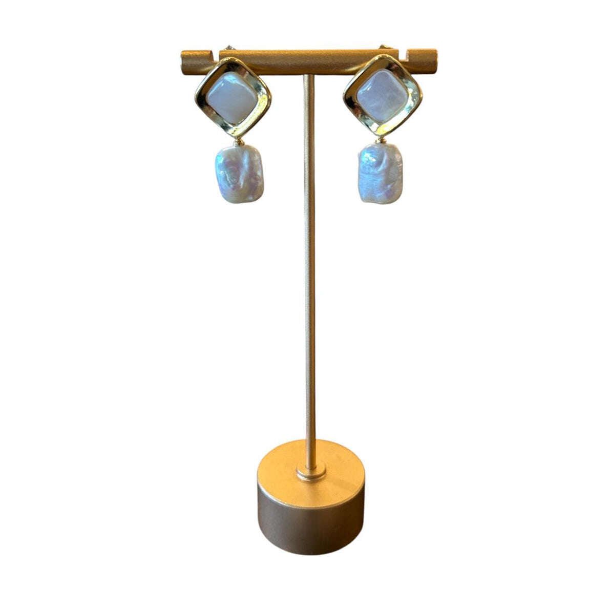 Freshwater Hiraki Pearls Earrings & Gold Vermeil - AQUALTA