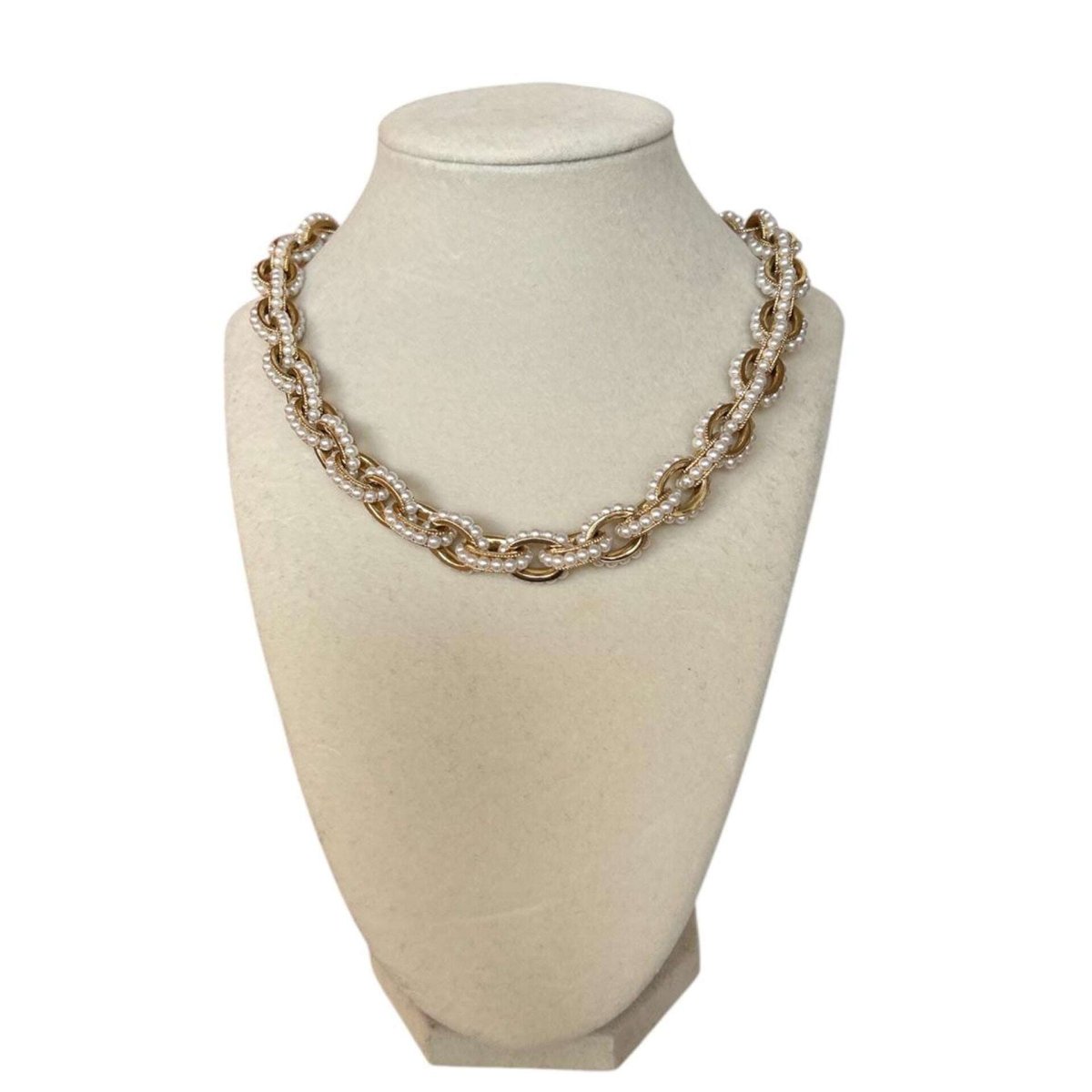 Gold Chain with Pearl wrapped - AQUALTA