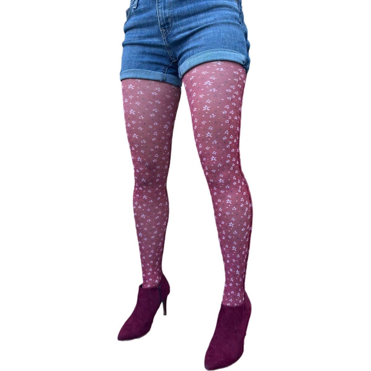 Heart Flower Tights For All Women - AQUALTA