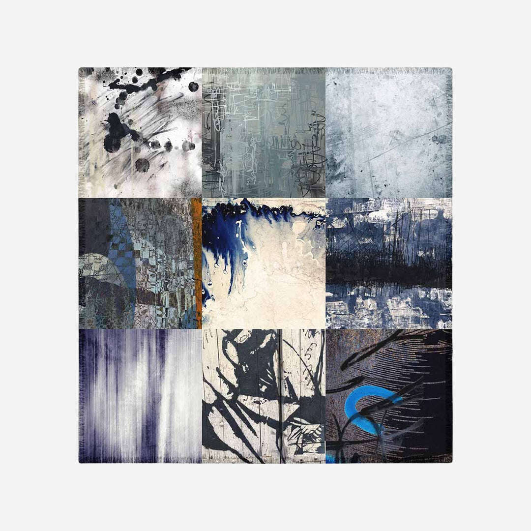 Silk Scarf High Seas Printed By Isabelle Gougenheim Sold At Aqualta