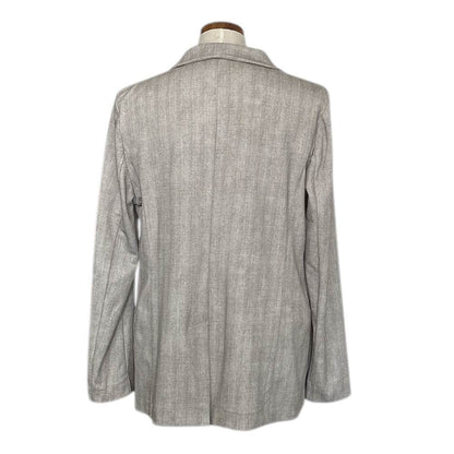 Jersey Jacket Classic Single breast White Herringbone - AQUALTA