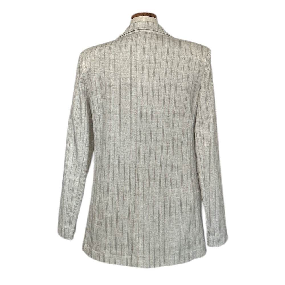 Jersey Jacket Classic Single breast White Pinstripe - AQUALTA